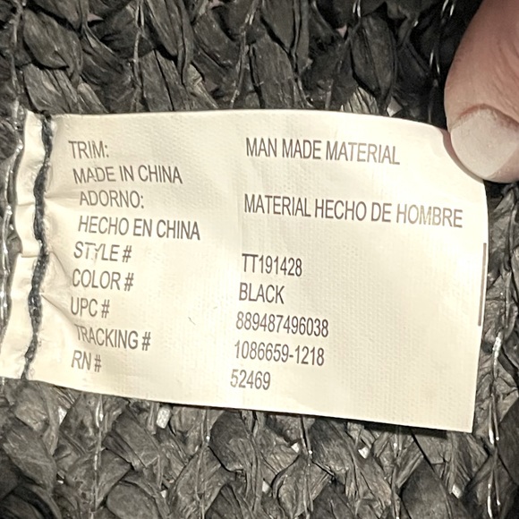 Round Straw Tote Bag - Picture 5 of 9